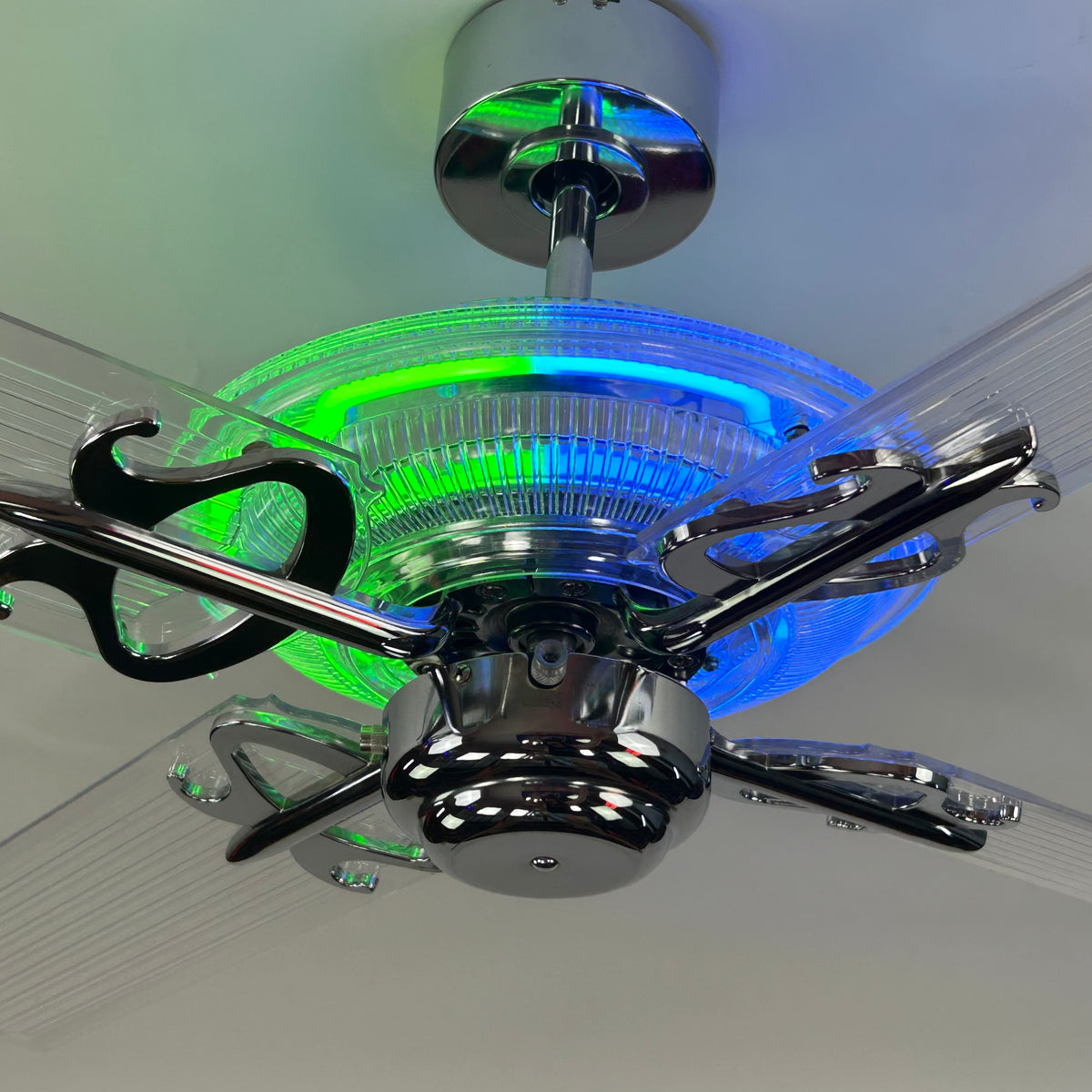 ROCK AND READ 091〜95 Delray™ Neon Ceiling Fan (Earth Day)| The Neon Fan Company