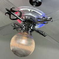 Delray™ Barbershop Edition Neon Ceiling Fan
