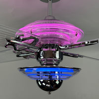 Delray™ Neon Ceiling Fan (Bubblegum)