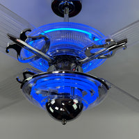 Delray™ Neon Ceiling Fan (Blue)