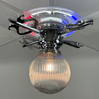 Delray™ Barbershop Edition Neon Ceiling Fan
