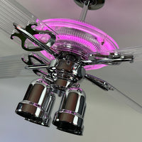 Delray™ Neon Ceiling Fan (Bubblegum)