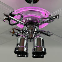 Delray™ Neon Ceiling Fan (Bubblegum)