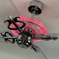 Delray™ Neon Ceiling Fan (Hot Pink)