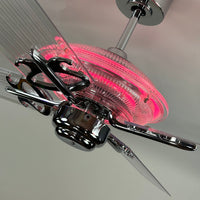Delray™ Neon Ceiling Fan (Hot Pink)