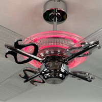 Delray™ Neon Ceiling Fan (Hot Pink)
