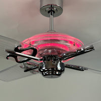 Delray™ Neon Ceiling Fan (Hot Pink)
