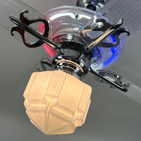 Delray™ Barbershop Edition Neon Ceiling Fan