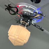Delray™ Barbershop Edition Neon Ceiling Fan