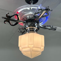Delray™ Barbershop Edition Neon Ceiling Fan