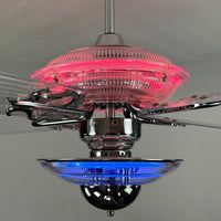 Delray™ Neon Ceiling Fan (Hot Pink)