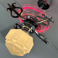 Delray™ Neon Ceiling Fan (Hot Pink)