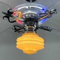 Delray™ Barbershop Edition Neon Ceiling Fan