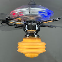 Delray™ Barbershop Edition Neon Ceiling Fan