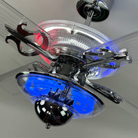 Delray™ Barbershop Edition Neon Ceiling Fan
