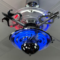 Delray™ Barbershop Edition Neon Ceiling Fan