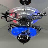 Delray™ Barbershop Edition Neon Ceiling Fan