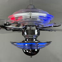 Delray™ Barbershop Edition Neon Ceiling Fan
