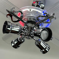 Delray™ Barbershop Edition Neon Ceiling Fan