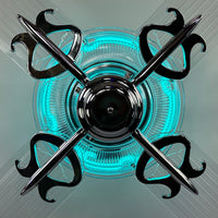 Delray™ Neon Ceiling Fan (Turquoise)