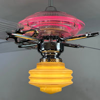 Delray™ Neon Ceiling Fan (Hot Pink)