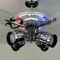 Delray™ Barbershop Edition Neon Ceiling Fan