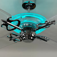 Delray™ Neon Ceiling Fan (Turquoise)