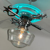 Delray™ Neon Ceiling Fan (Turquoise)