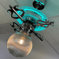 Delray™ Neon Ceiling Fan (Turquoise)