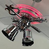 Delray™ Neon Ceiling Fan (Hot Pink)