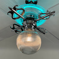 Delray™ Neon Ceiling Fan (Turquoise)