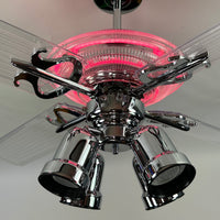 Delray™ Neon Ceiling Fan (Hot Pink)