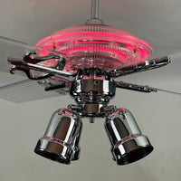 Delray™ Neon Ceiling Fan (Hot Pink)