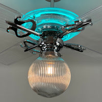 Delray™ Neon Ceiling Fan (Turquoise)