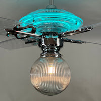 Delray™ Neon Ceiling Fan (Turquoise)
