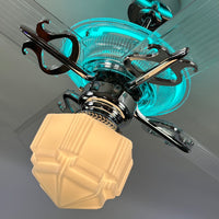 Delray™ Neon Ceiling Fan (Turquoise)