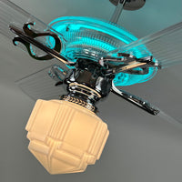 Delray™ Neon Ceiling Fan (Turquoise)