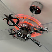 Delray™ Neon Ceiling Fan (Tangerine)