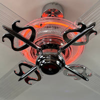 Delray™ Neon Ceiling Fan (Tangerine)