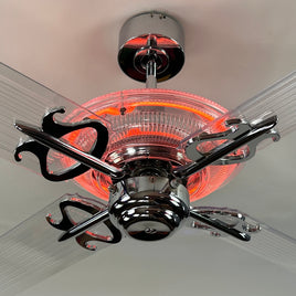 Delray™ Neon Ceiling Fan (Tangerine)