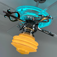 Delray™ Neon Ceiling Fan (Turquoise)