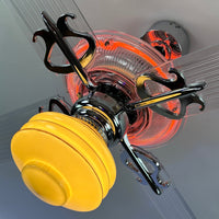 Delray™ Neon Ceiling Fan (Tangerine)