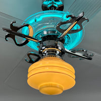 Delray™ Neon Ceiling Fan (Turquoise)
