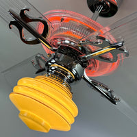 Delray™ Neon Ceiling Fan (Tangerine)