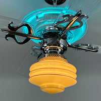 Delray™ Neon Ceiling Fan (Turquoise)