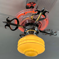 Delray™ Neon Ceiling Fan (Tangerine)