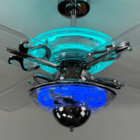 Delray™ Neon Ceiling Fan (Turquoise)