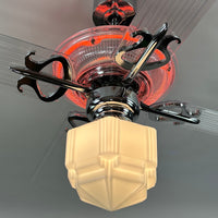 Delray™ Neon Ceiling Fan (Tangerine)