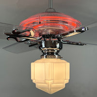 Delray™ Neon Ceiling Fan (Tangerine)