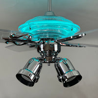 Delray™ Neon Ceiling Fan (Turquoise)